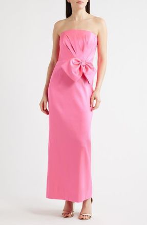 Lilly Pulitzer Tiernan Strapless Maxi Dress in Cherry Blossom Pink at Nordstrom, Size 10