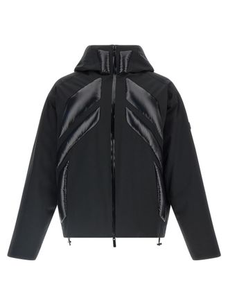 Moncler Black Solid Hood Jacket