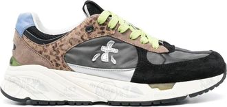 Premiata Multicolor Mased Leather Logo Sneakers