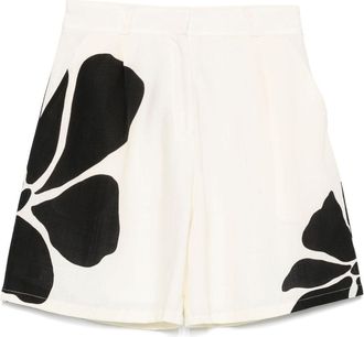 Cala de la Cruz Sia Shorts - Womens - Linen/Flax/Cotton