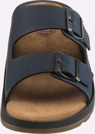 Franken Schuhe Pantolette FRANKEN-SCHUHE, Herren, Gr. 40, marine, Lederimitat, Schuhe Pantolette