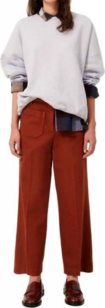 Sessun Aldricks Straight Leg Pleated Pants In Tomette