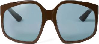 Miu Miu Occhiali da sole oversize - Marrone