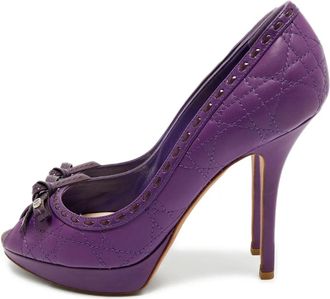 Dior Pumps Cannage con fiocco - Viola