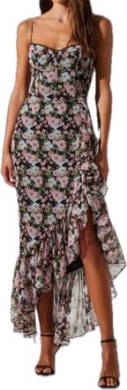 Astr Brisbane Maxi Dress In Blue