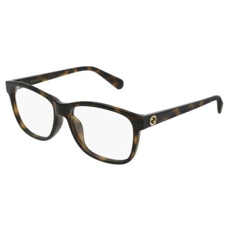 Gucci Rechthoekig montuur - unisex - Brillen - Bruin - 55 MM - Accessoires