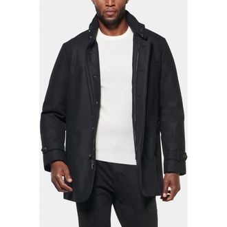 Norwegian Wool Slim Waterproof 750 Fill Power Down Car Coat in Black at Nordstrom Rack, Size X-Small