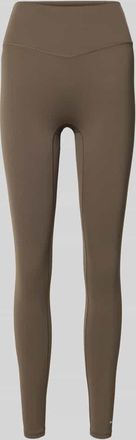 P.E Nation Leggings mit elastischem Bund und Logo in Taupe, Gr&ouml;&szlig;e XL