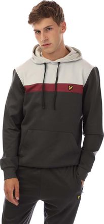 Lyle & Scott Heren Colour Block Fly Fleece Hoodie (Grijs)