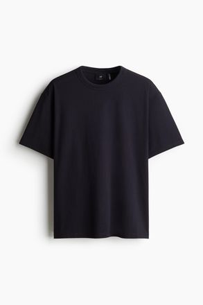 H&M COOLMAX T-Shirt Loose Fit - Marineblau