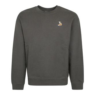 Maison Kitsun&eacute; Sweatshirts, male, Brown, Size: S Dreaming Fox Comfort Sweatshirt