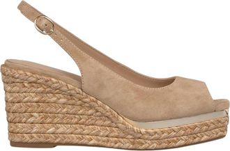 Alma En Pena Esparto Sandal - Dames - Sleehakken - Beige - 40 EU - Leer - Schoenen