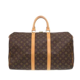 Louis Vuitton Pre-owned Weekend Bags, unisex, Brown, Size: ONE SIZE Pre-owned Keepall 45