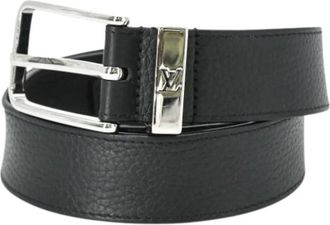 Louis Vuitton Pre-owned M8202 Standard riem - Heren - Vintage Accessoires - Zwart - ONE Size - Leer - Vintage