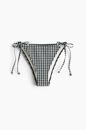 H&M Tie-Tanga Bikinihose - Schwarz