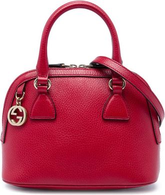 Gucci Pre-owned Gucci Mini Calfskin GG Charm Dome Satchel Ladies 1M692E6DWZNI6M63