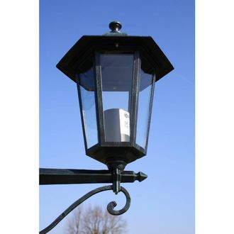 Berkfield Home Decorative Garden Light Post 2-arms 215 cm Dark Green/Black Aluminium in Green