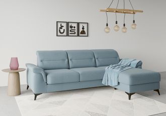 Sit&more Ecksofa »Sinatra L-Form« mit Recamiere, optional mit Kopfteilverstellung und Armteilfunktion