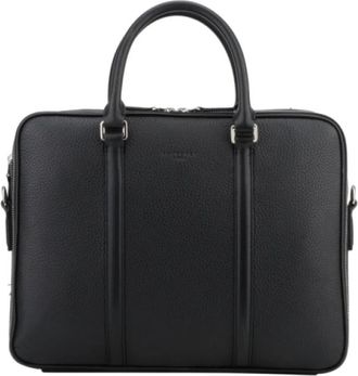 Pourchet Ethan Documenthouder - Heren - Laptoptassen - Zwart - ONE Size - Leer - Tassen