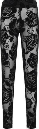Philipp Plein Broeken, Dames, Zwart, XS, Slim-fit Broeken