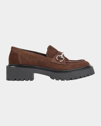 Gucci Suede Horsebit Loafers