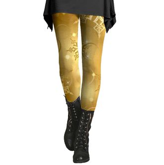 Generic Thermal Leggings Women Ladies Gym Leggings 2025 Womens Printed Sequin Sport Leggings with Soft and Slim Butt Womens Patterned Leggings Winter (Gold, L