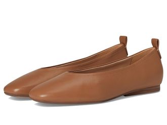 Naturalizer 27 EDIT Carla Womens Flat Shoes Cafe Leather : 8.5 W (C)