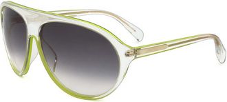 Linda Farrow MATTHEW WILLIAMSON MW14 C4 Womens Sunglasses Green Size 65
