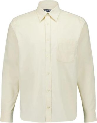 Frescobol Carioca Telles Corduroy Shirt - Heren - Zakelijke Overhemden - Beige - XL - Katoen - Overhemden