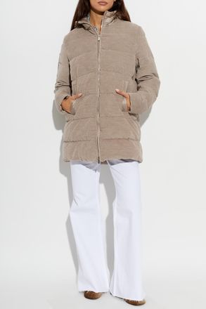 Paul & Shark Quilted Jacket With Hood, Womens, Beige