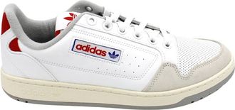 adidas Leren Sneakers met Su&egrave;de Inzetstukken Rubberen Zool - Heren - Skateschoenen - Wit - 47 1/3 EU - Su&egrave;de - Fitness