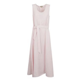 Woolrich Maxi Dresses, female, Pink, Size: XS Lyocell Linen Tank Dress