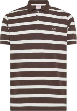 Sun 68 Polo Shirt - Heren - Polos - Bruin - S - Katoen - Tops