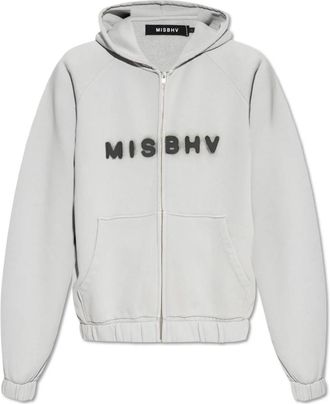 Misbhv Sweatshirts & Hoodies - Heren - Vesten met rits - Grijs - XL - Katoen - Hoodies & sweatvesten