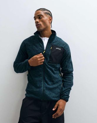 Regatta Scaris - Pile leggero color mediterraneo con zip-Verde