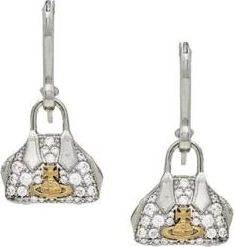 Vivienne Westwood Yasmine Earrings - female - Vivienne Westwood - Earrings - Gray - ONE SIZE - Accessories