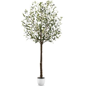 Best Choice Products Artificial Olive Tree, Lifelike Faux Tree, Home Accent D&eacute;cor w/ Planter Pot, Realistic Trunk
