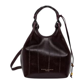 Gianni Chiarini Tassen, Dames, Bruin, ONE Size, Leer, Dua Kleine Schoudertas