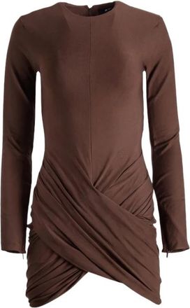 Jacquemus La Mini Robe De Minuit - Dames - Korte kleedjes - Bruin - M - Kleedjes