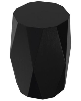 Simpli Home Judson Solid Mango Wood 15In Polygon Contemporary Side Table