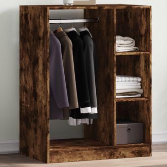 vidaXL Armario De Madera De Ingenier&iacute;a Roble Ahumado 77x48x102 Cm Vidaxl Marr&oacute;n