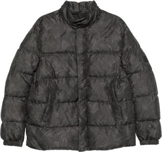 Etro Gewatteerde pufferjack met paisleyprint - Heren - Gewatteerde jassen - Zwart - L - Polyester - Jassen