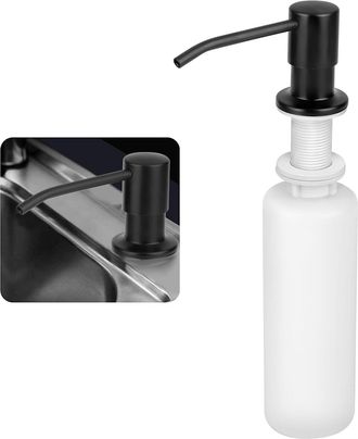 OEM Dispensador De Jab&oacute;n Integrado Para Fregadero De Cocina, Bomba De Encimera De Acero Inoxidable Con Botella De 300 Ml