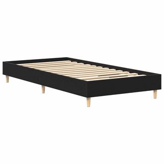 vidaXL Struttura Del Letto Rovere Nero 90 X 200 Cm Legno Multistrato - Vidaxl