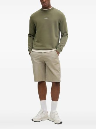 Karl Lagerfeld logo-embroidered crew-neck sweatshirt - Green