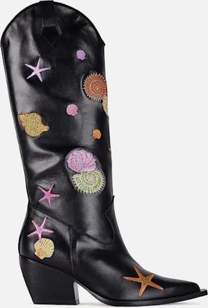 Oceanus Womens Oceanus x Terry De Havilland Black Boots