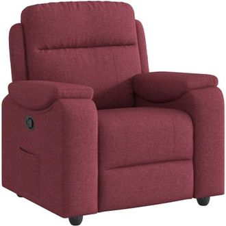 vidaXL Sill&oacute;n Reclinable De Tela Rojo Tinto Vidaxl