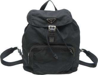 Prada Black Nylon Backpack (Pre-Owned)