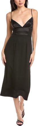 St. John Heavy Crepe Midi Dress