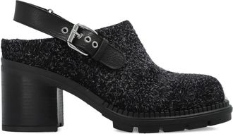 AGL 85mm Franky buckle-strap mules - Black